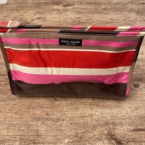 Kate Spade Striped Vintage Cosmetic Bag